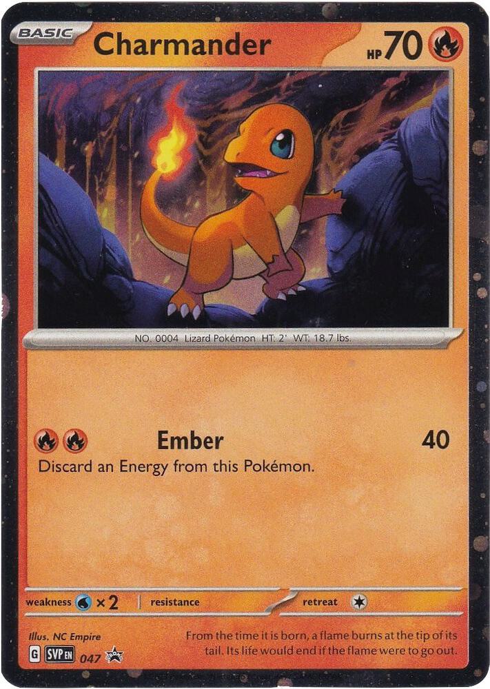 Charmander - 047 (Cosmos Holo) : Scarlet & Violet Promo Cards