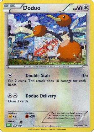 Doduo - 013/034 : Trading Card Game Classic