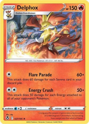 Delphox - 027/195 : Silver Tempest