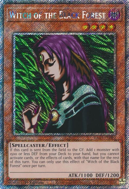 Witch of the Black Forest (Platinum Secret Rare) - RA03-EN091: Quarter Century Bonanza