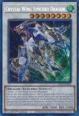 Crystal Wing Synchro Dragon (Secret Rare) - RA02-EN029: 25th Anniversary Rarity Collection II
