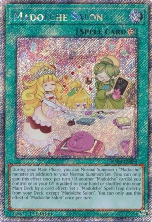 Madolche Salon (Platinum Secret Rare) - RA03-EN069: Quarter Century Bonanza