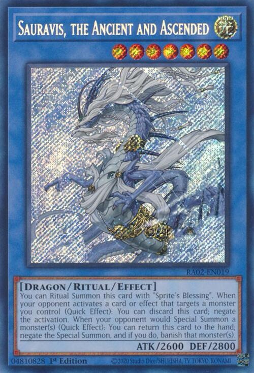 Sauravis, the Ancient and Ascended (Secret Rare) - RA02-EN019: 25th Anniversary Rarity Collection II