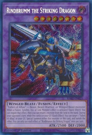 Rindbrumm the Striking Dragon (Secret Rare) - RA02-EN025: 25th Anniversary Rarity Collection II