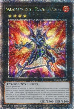 Salamangreat Blaze Dragon (Quarter Century Secret Rare) - TN23-EN007: 25th Anniversary Tin: Dueling Heroes