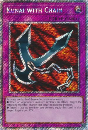 Kunai with Chain (Platinum Secret Rare) - RA03-EN204: Quarter Century Bonanza