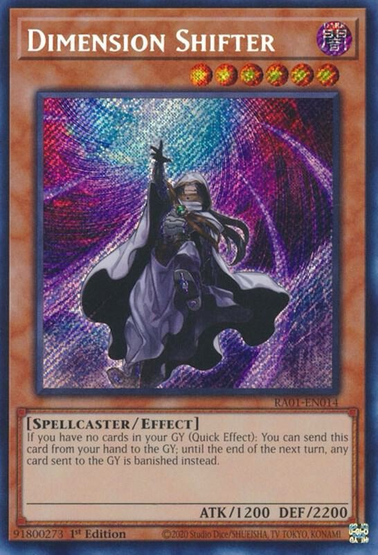 Dimension Shifter (Secret Rare) - RA01-EN014: 25th Anniversary Rarity Collection (RA01)