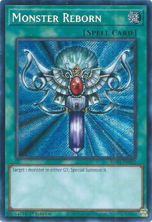 Monster Reborn (Secret Rare) - RA03-EN052: Quarter Century Bonanza