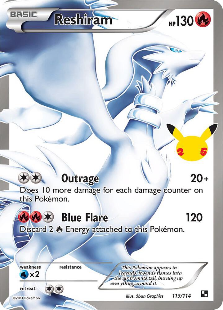 Reshiram - 113/114: Celebrations Classic Collection