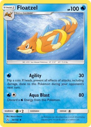 Floatzel - 36/156: SM - Ultra Prism
