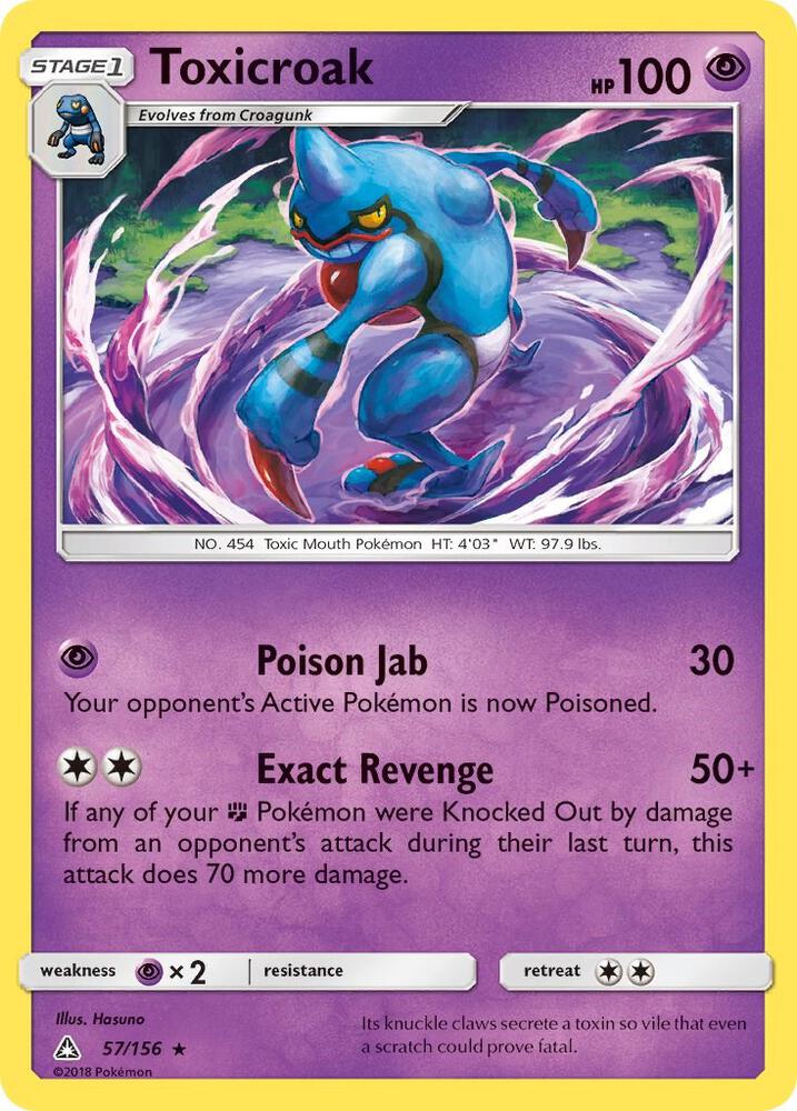 Toxicroak - 57/156: SM - Ultra Prism
