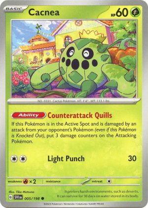 Cacnea - 005/198: SV01: Scarlet & Violet Base Set