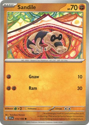 Sandile - 115/198: SV01: Scarlet & Violet Base Set