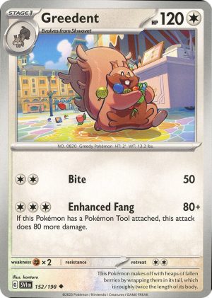 Greedent - 152/198: SV01: Scarlet & Violet Base Set