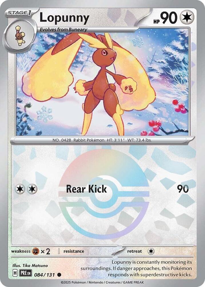 Lopunny (Poke Ball Pattern) - 084/131: SV: Prismatic Evolutions