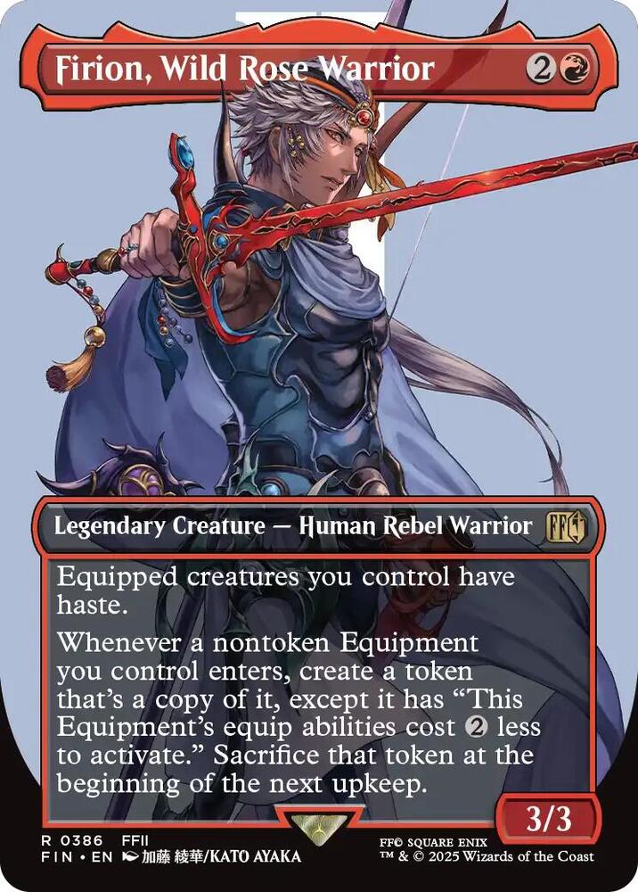 Firion, Wild Rose Warrior (Borderless) - 386: FINAL FANTASY
