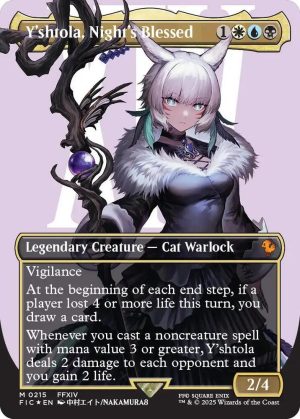 Y'shtola, Night's Blessed (Borderless) (Surge Foil) - 215: Commander: FINAL FANTASY