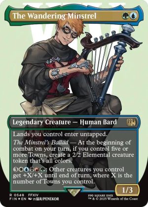 The Wandering Minstrel (Borderless) (Surge Foil) - 548: FINAL FANTASY