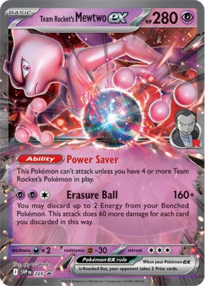 Team Rocket's Mewtwo ex - 205: Scarlet & Violet Promo Cards