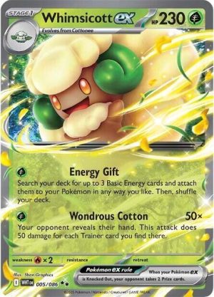 Whimsicott ex - 005/086: White Flare