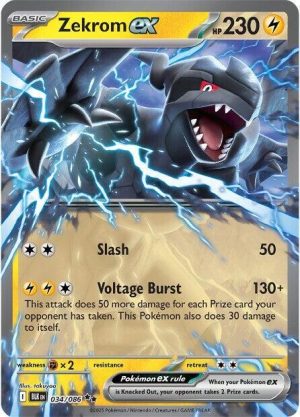 Zekrom ex - 034/086: SV: Black Bolt