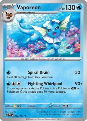Vaporeon - 022/131 : Prismatic Evolutions