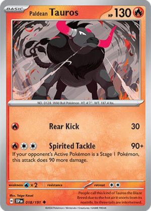 Paldean Tauros - 018/191: Surging Sparks