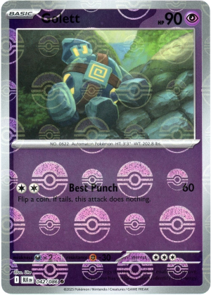 Golett (Poke Ball Pattern) - 042/086: Black Bolt