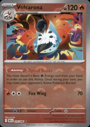 Volcarona (Poke Ball Pattern) - 016/086: Black Bolt