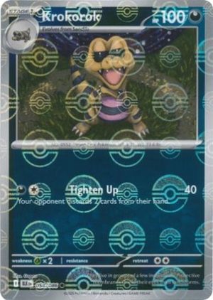 Krokorok (Poke Ball Pattern) - 058/086: SV: Black Bolt