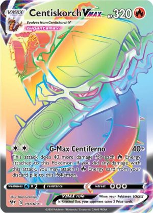 Centiskorch VMAX (Secret) - 191/189: SWSH03: Darkness Ablaze