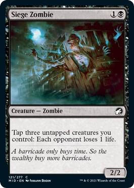 Siege Zombie - 121: Innistrad: Midnight Hunt