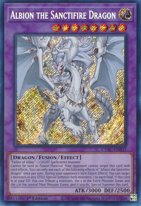 Albion the Sanctifire Dragon - CYAC-EN035: Cyberstorm Access