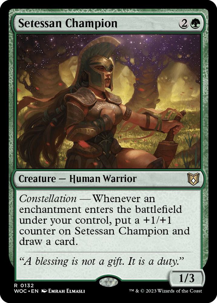 Setessan Champion - 132: Commander: Wilds of Eldraine