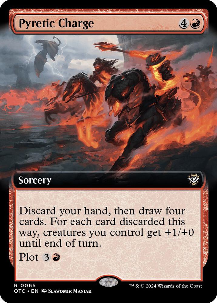 Pyretic Charge (Extended Art) - 65: Commander: Outlaws of Thunder Junction