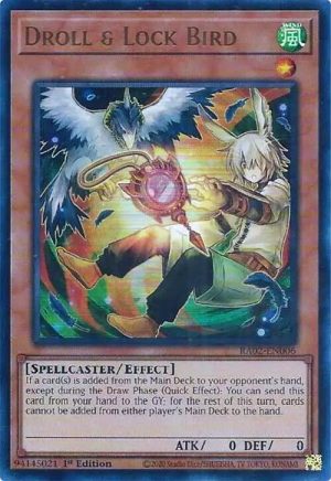 Droll & Lock Bird (Alternate Art) (UR) - RA02-EN006: 25th Anniversary Rarity Collection II