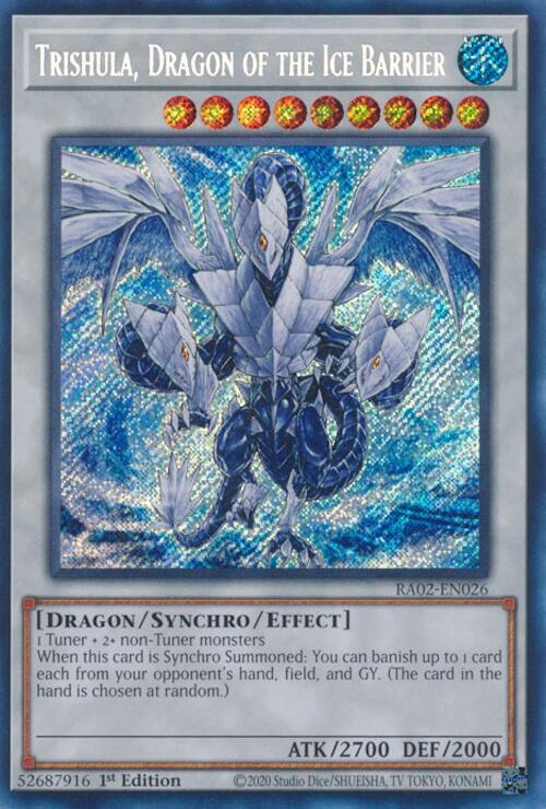 Trishula, Dragon of the Ice Barrier (Secret Rare) - RA02-EN026: 25th Anniversary Rarity Collection II