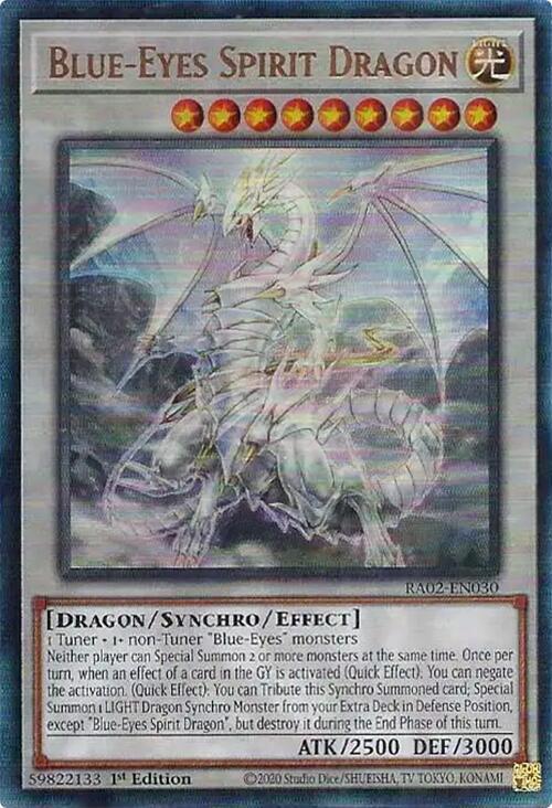 Blue-Eyes Spirit Dragon(PUR) - RA02-EN030: 25th Anniversary Rarity Collection II
