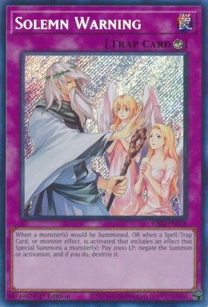 Solemn Warning (Secret Rare) - RA02-EN078: 25th Anniversary Rarity Collection II