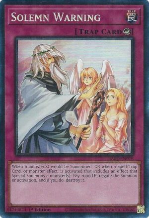 Solemn Warning (PCR) - RA02-EN078: 25th Anniversary Rarity Collection II