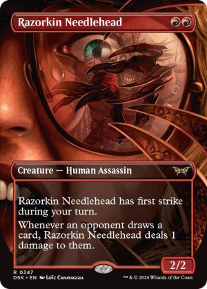 Razorkin Needlehead (Borderless) - 347: Duskmourn: House of Horror