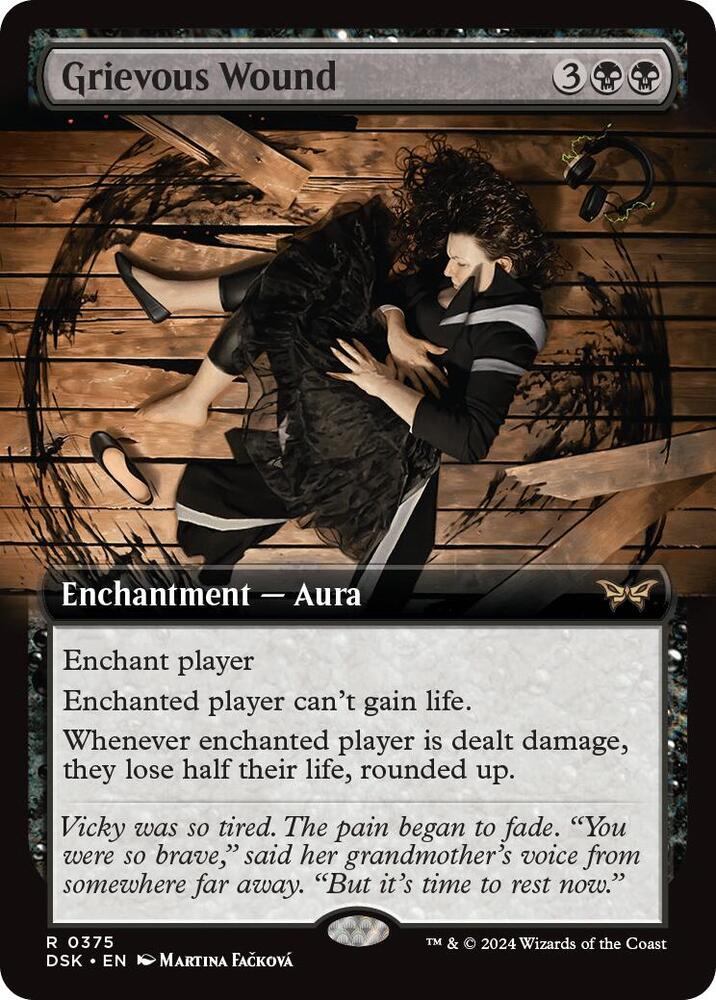 Grievous Wound (Extended Art) - 375: Duskmourn: House of Horror
