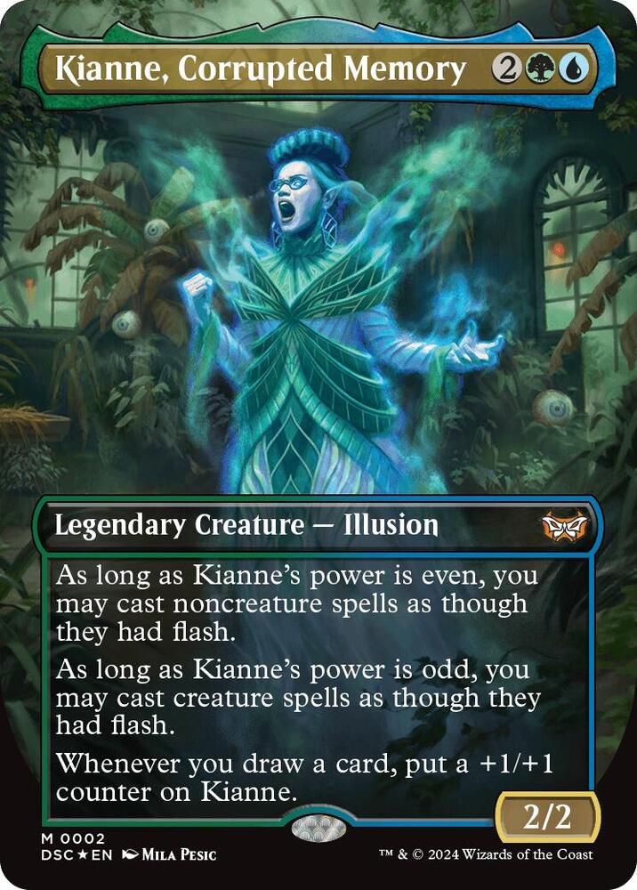 Kianne, Corrupted Memory (Borderless) - 2: Commander: Duskmourn: House of Horror