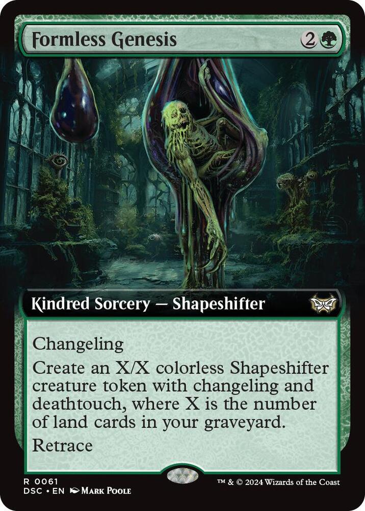 Formless Genesis (Extended Art) - 61: Commander: Duskmourn: House of Horror