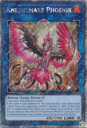 Knightmare Phoenix (Platinum Secret Rare) - RA03-EN042: Quarter Century Bonanza