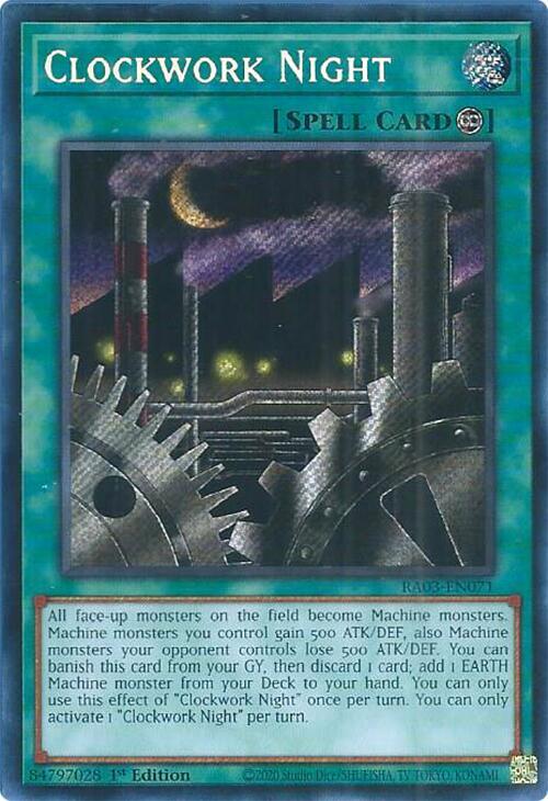Clockwork Night (Secret Rare) - RA03-EN071: Quarter Century Bonanza
