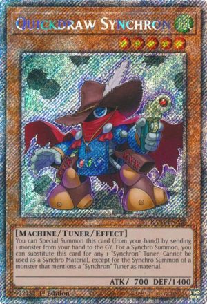 Quickdraw Synchron (Platinum Secret Rare) - RA03-EN228: Quarter Century Bonanza