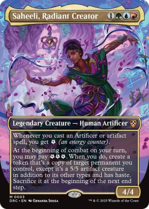 Saheeli, Radiant Creator (Borderless) - 3: Commander: Aetherdrift
