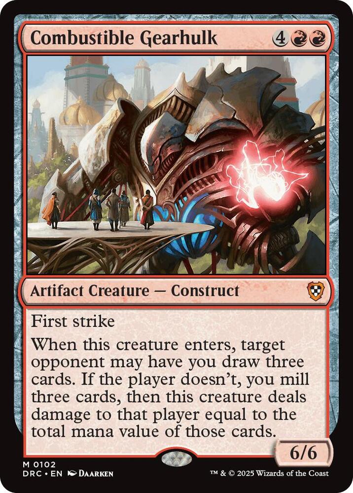 Combustible Gearhulk - 102: Commander: Aetherdrift