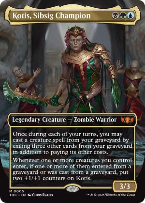 Kotis, Sibsig Champion (Borderless) - 5: Commander: Tarkir: Dragonstorm